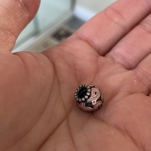 GUC Authentic Pandora Breast Cancer Awareness Bead Charm - Picture 2 of 3